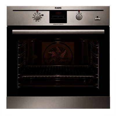 AEG BP300306KM MaxiKlasse Pyroluxe Built-in Single Oven with with SteamBake In Stainless Steel